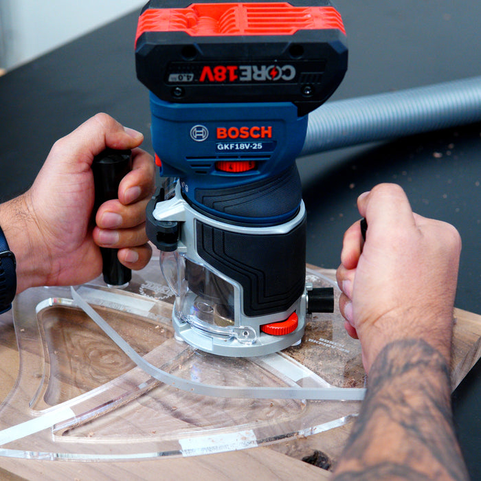 TrimFit Pro® DUAL GRIP Router Base Plate for Bosch Colt GKF18V-25