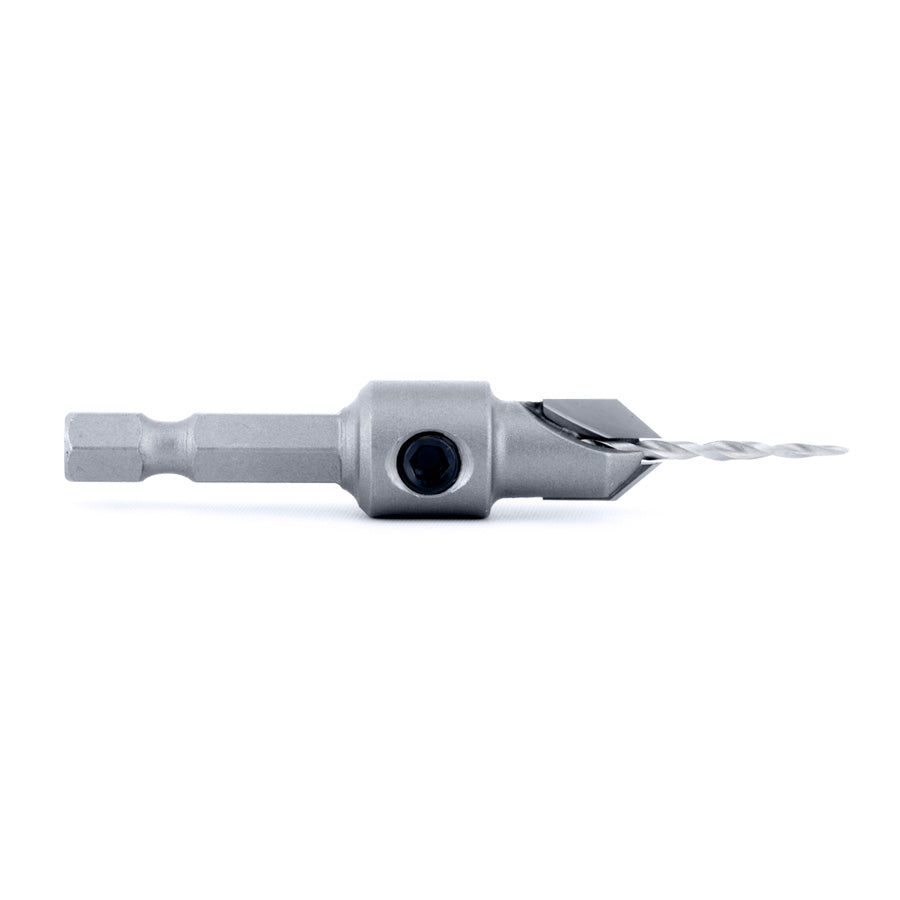 Amana Tool 55620 Carbide Tipped 82 Degree Countersink Taper #4 Screw 3/8 Dia x 5/64 Drill Dia x 1/4 Hex Shank