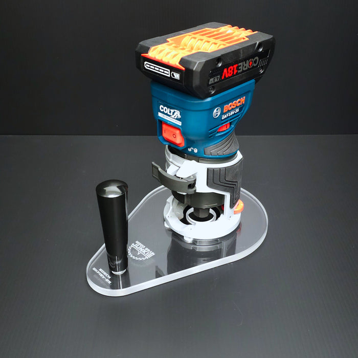 TrimFit Pro® SINGLE GRIP Router Base Plate for Bosch Colt GKF18V-25