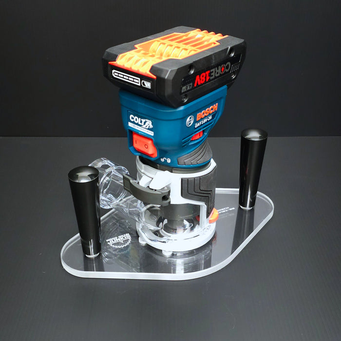 TrimFit Pro® DUAL GRIP Router Base Plate for Bosch Colt GKF18V-25