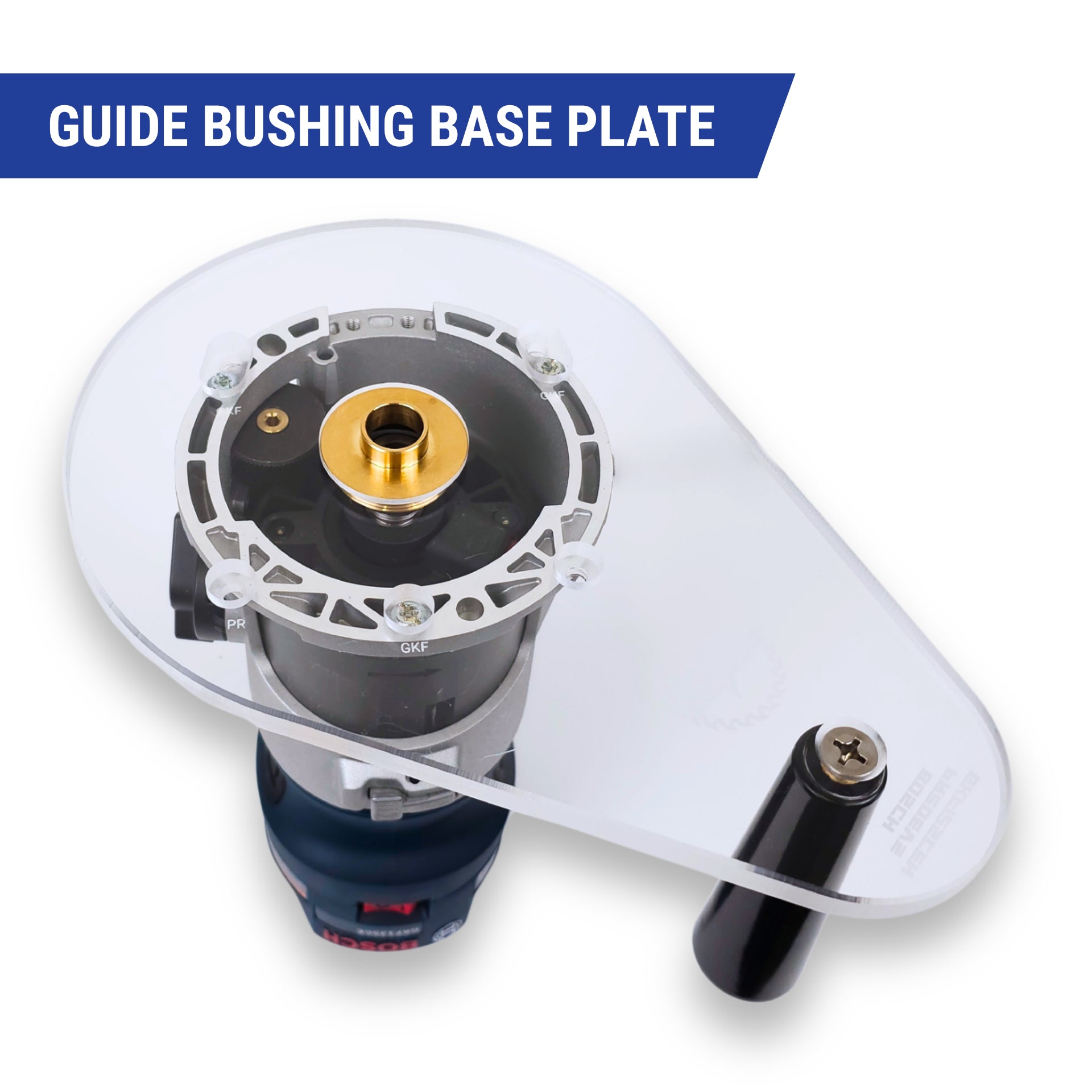 SINGLE GRIP Router Base Plate for Bosch Colt PR20EVS and GKF125CE