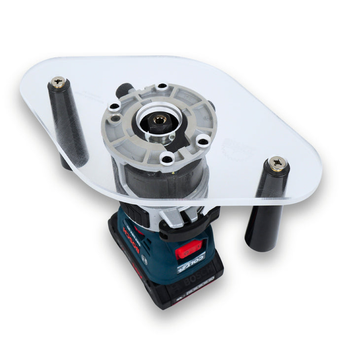 TrimFit Pro® DUAL GRIP Router Base Plate for Bosch Colt GKF18V-25