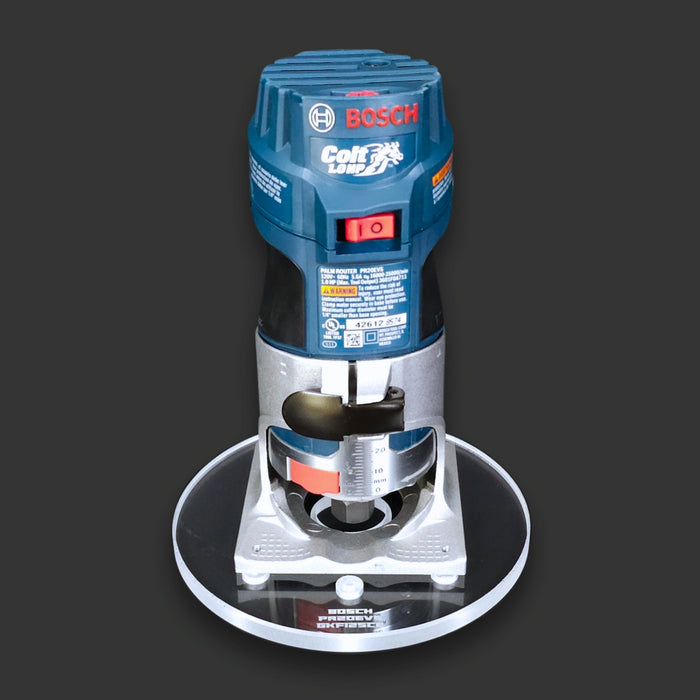 TrimFit Pro® 6 inch ROUND Router Base Plate for Bosch Colt PR20EVS and GKF125CE