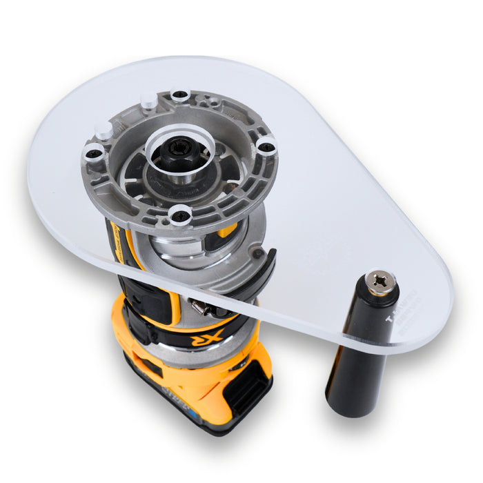 TrimFit Pro® SINGLE GRIP Router Base Plate for DeWalt DWP611 and DCW600B