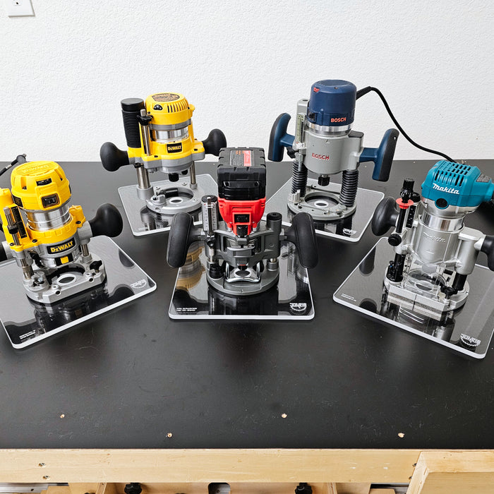 TrimFit Pro® 10in Base Plate - DeWalt Trim Router Plunge Base (DNP612)
