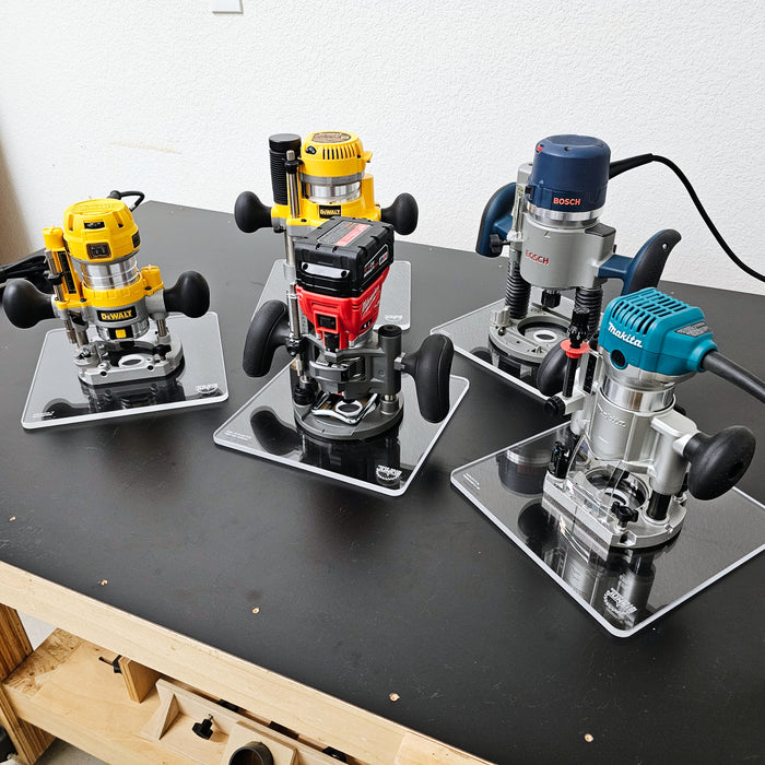TrimFit Pro® 10in Base Plate - DeWalt Trim Router Plunge Base (DNP612)