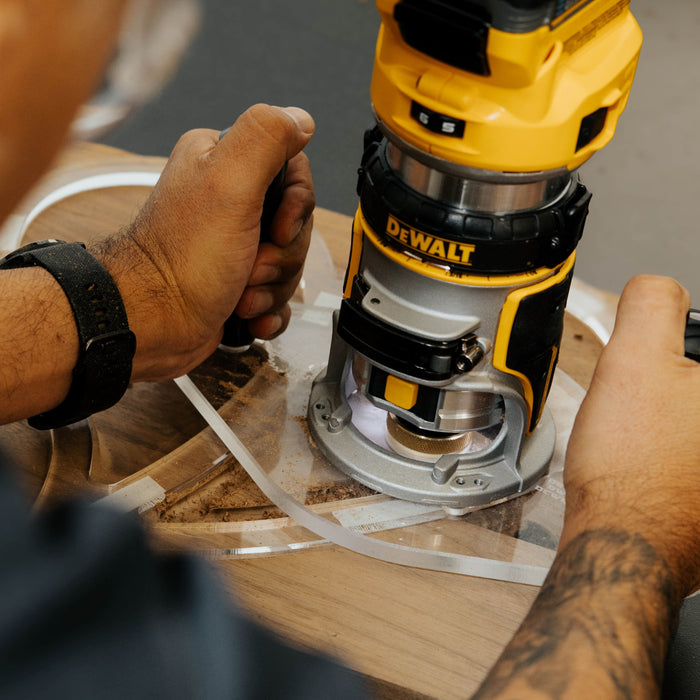 TrimFit Pro® DUAL GRIP Router Base Plate for DeWalt DWP611 and DCW600B