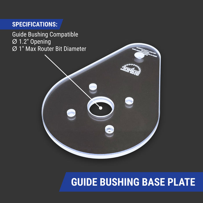 TrimFit Pro® SINGLE GRIP Router Base Plate for Bosch Colt PR20EVS and GKF125CE