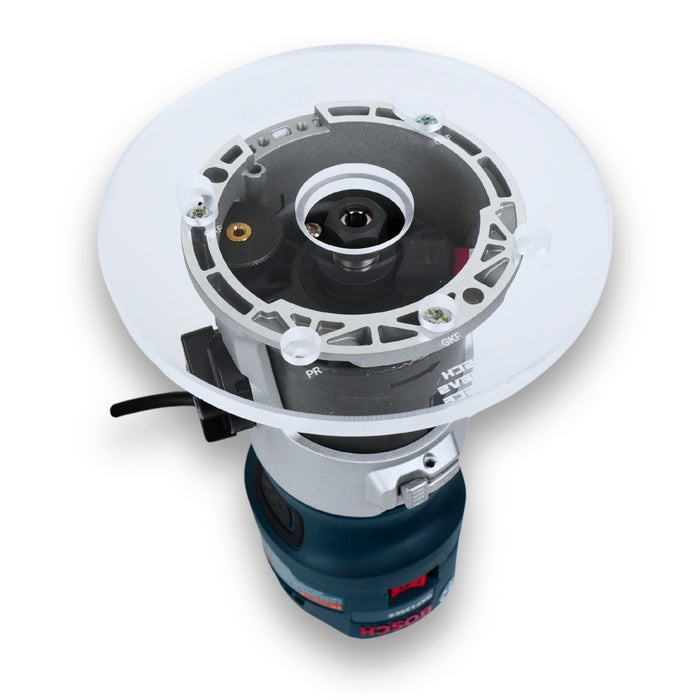 TrimFit Pro® 6 inch ROUND Router Base Plate for Bosch Colt PR20EVS and GKF125CE