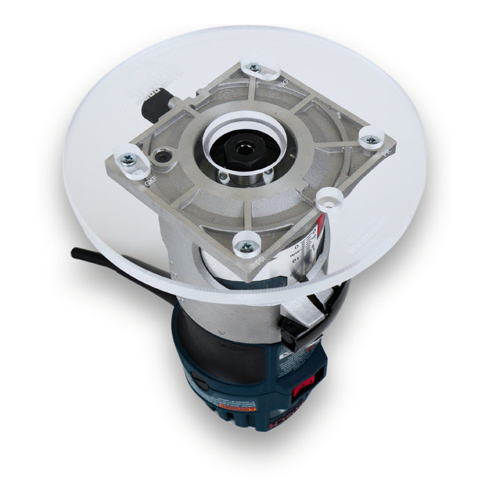 TrimFit Pro® 6 inch ROUND Router Base Plate for Bosch Colt PR20EVS and GKF125CE