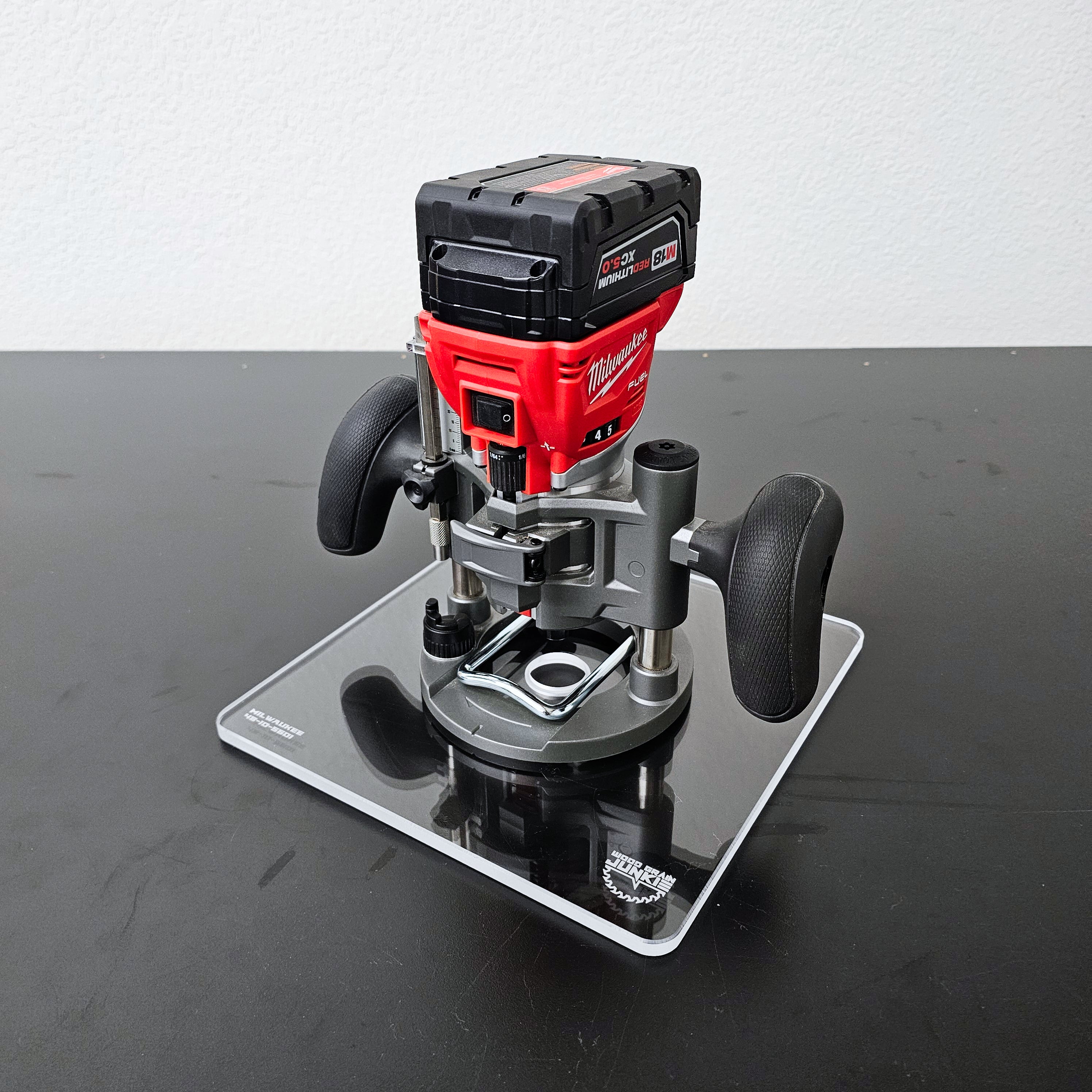 10in Base Plate - Milwaukee M18 FUEL Trim Router Plunge Base (48-10-5601)