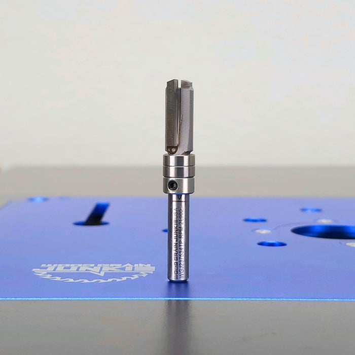 ShurCut Carbide Tipped Template Pattern Bit – 1/4″ Shank, 3/8″ Dia, 3/4″ Cut Length