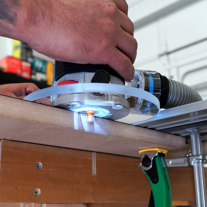 TrimFit Pro® 6 inch ROUND Router Base Plate for Bosch Colt GKF18V-25