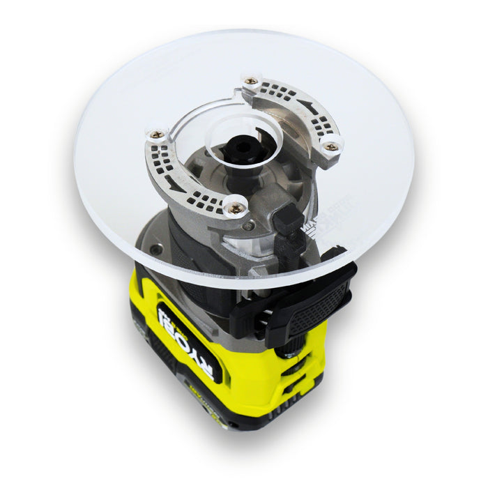 TrimFit Pro® 6 inch ROUND Router Base Plate for Ridgid and Ryobi