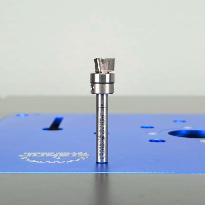 ShurCut Carbide Head Compact Shallow Pattern Bit – 1/4″ Shank, 1/2″ Dia, 1/4″ Cut Length