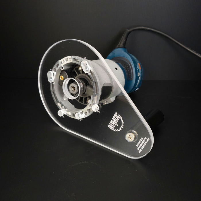 TrimFit Pro® SINGLE GRIP Router Base Plate for Bosch Colt PR20EVS and GKF125CE