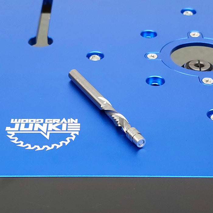 ShurCut Solid Carbide Spiral Compression Flush-Trim Bit – 1/4″ Shank, 1/4″ Dia, 1″ Cut Length