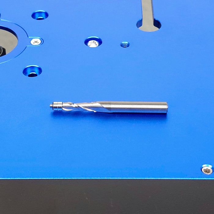 ShurCut Solid Carbide Micro Spiral Up-Cut Flush-Trim Bit – 1/4″ Shank, 3/16″ Dia, 9/16″ Cut Length