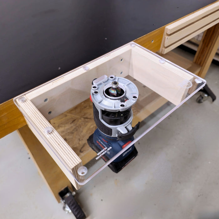 TrimFit Pro® Trim Router Table Plate for Popular Compact Routers