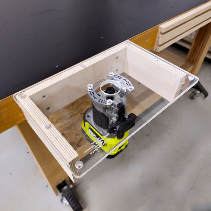 TrimFit Pro® Trim Router Table Plate for Popular Compact Routers