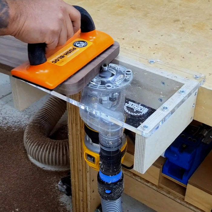 TrimFit Pro® Trim Router Table Plate for Popular Compact Routers