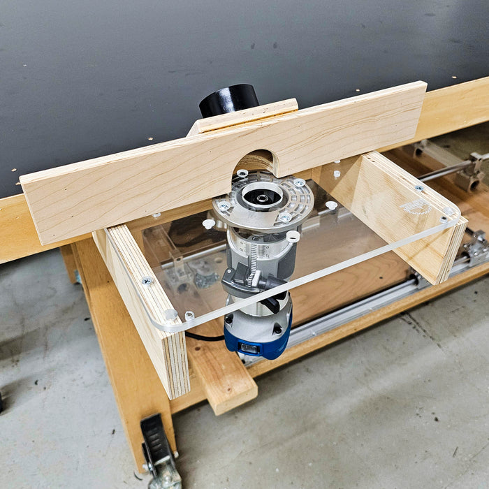 DualFit Pro® Acrylic Router Mount - Insert Plate - Fits Full-Size and Trim Routers