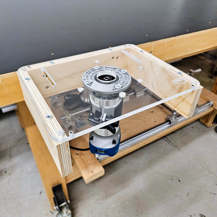 DualFit Pro® Acrylic Router Mount - Insert Plate - Fits Full-Size and Trim Routers