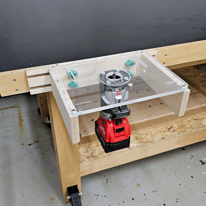 TrimFit Pro® Trim Router Table Plate for Popular Compact Routers