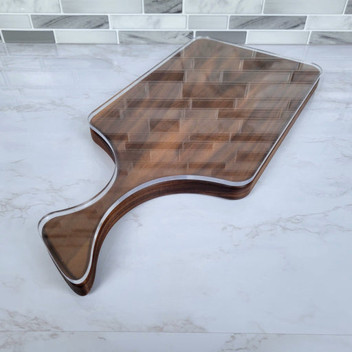 Wood Grain Junkie 15x7 inch Skinny Modern Full Charcuterie Board Template