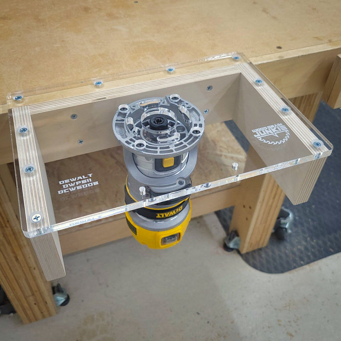 Wood Grain Junkie 3/8 Inch Thick Acrylic Trim Router Table Plate DeWALT