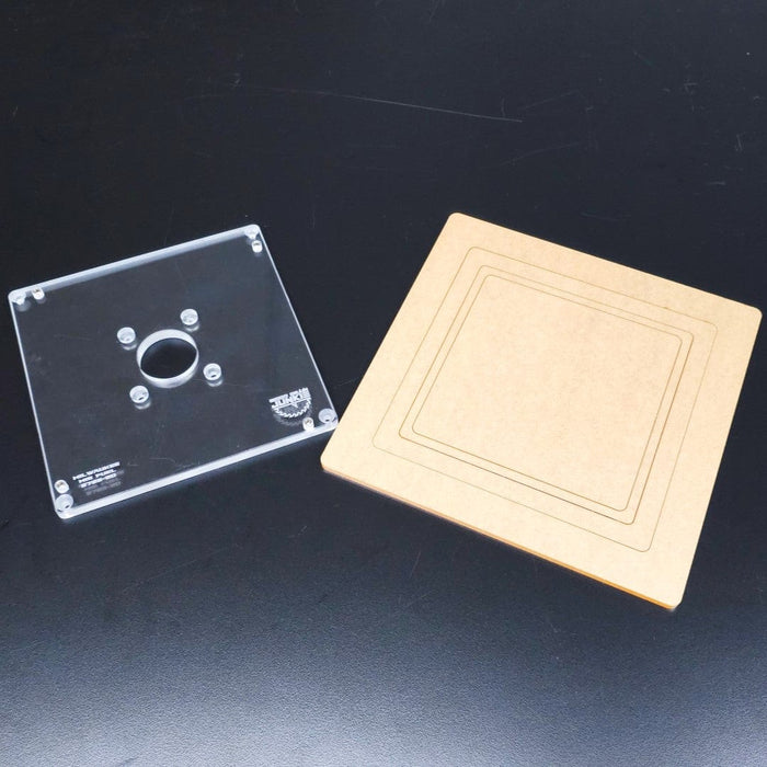 Wood Grain Junkie 7 inch Trim Router Insert Plate DeWALT / Include Template