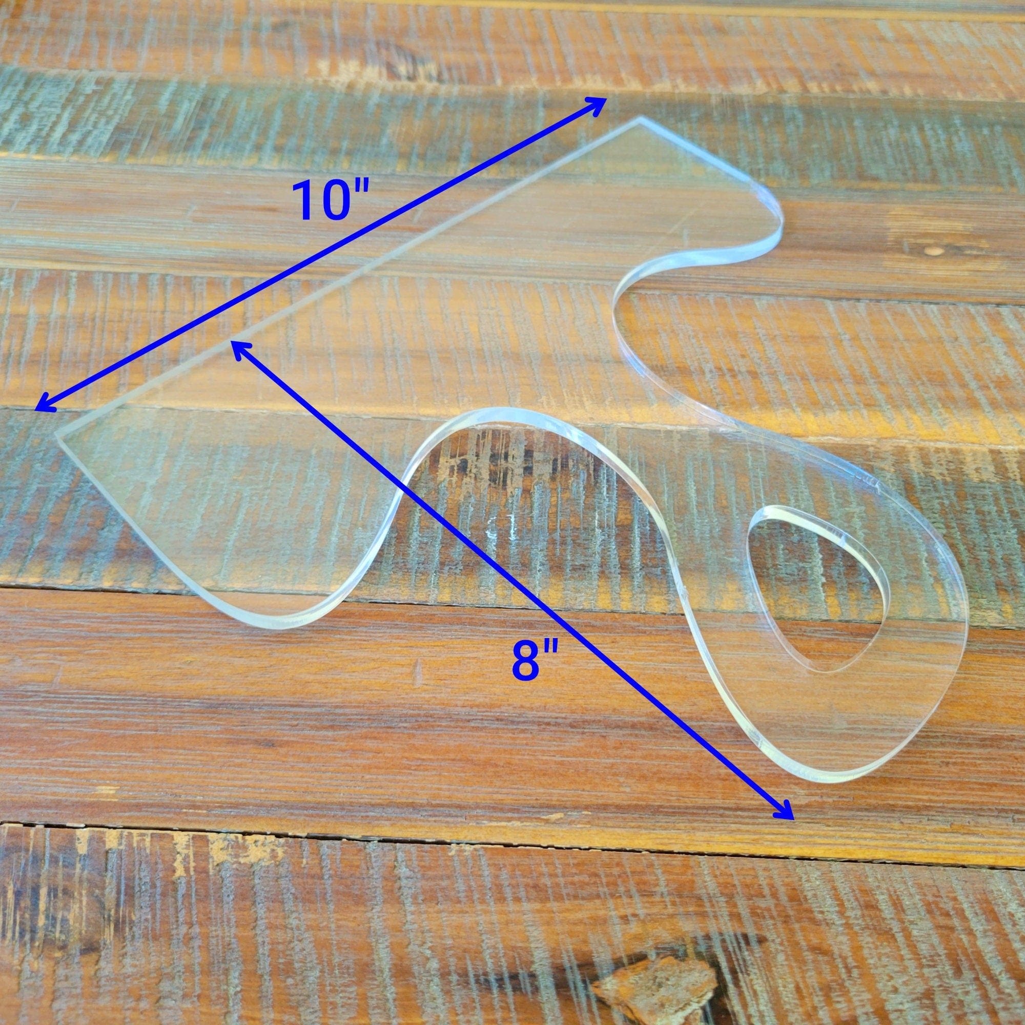 Wood Grain Junkie Charcuterie Board Handle Acrylic Router Template