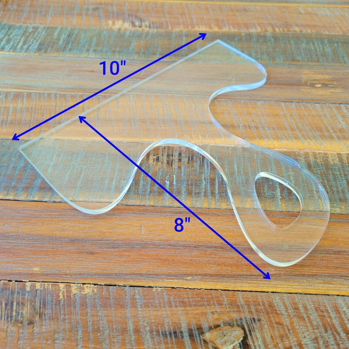 Wood Grain Junkie Charcuterie Board Handle Acrylic Router Template