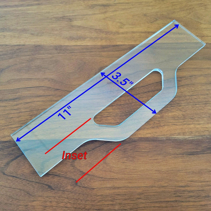 Wood Grain Junkie Charcuterie Board Handle Acrylic Router Template