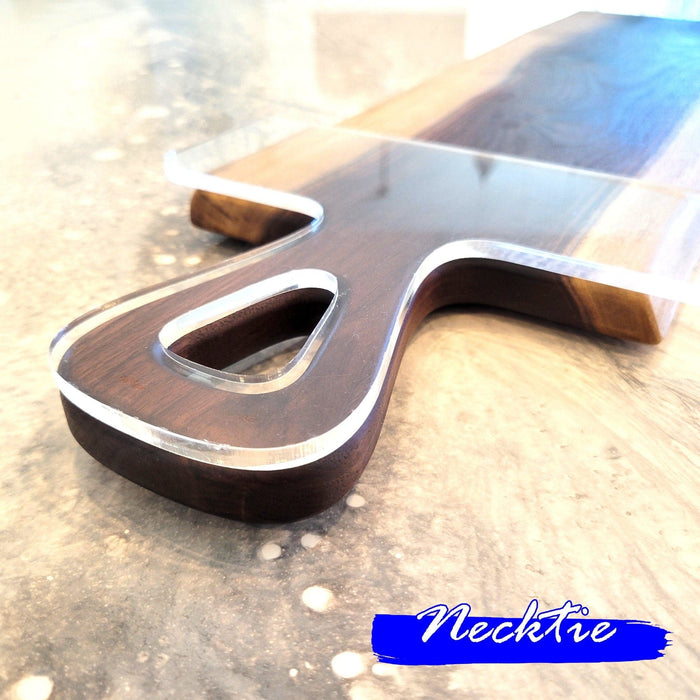 Wood Grain Junkie Charcuterie Board Handle Acrylic Router Template Necktie