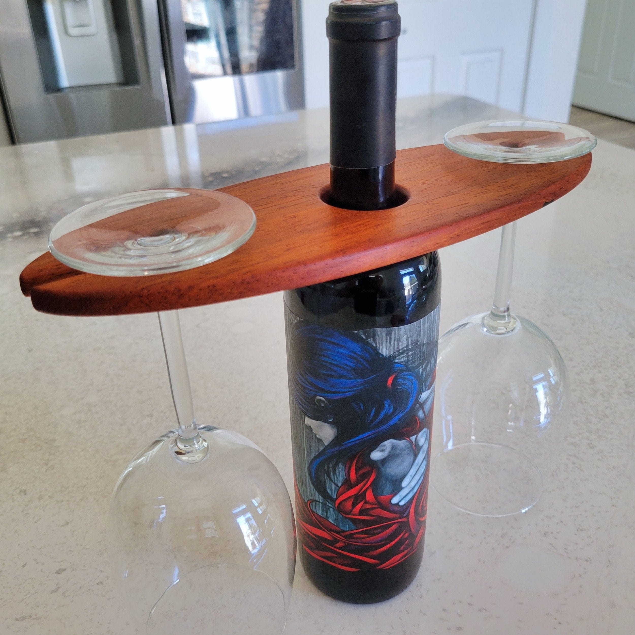 Wood Grain Junkie Classy Wine Caddy Acrylic Router Template