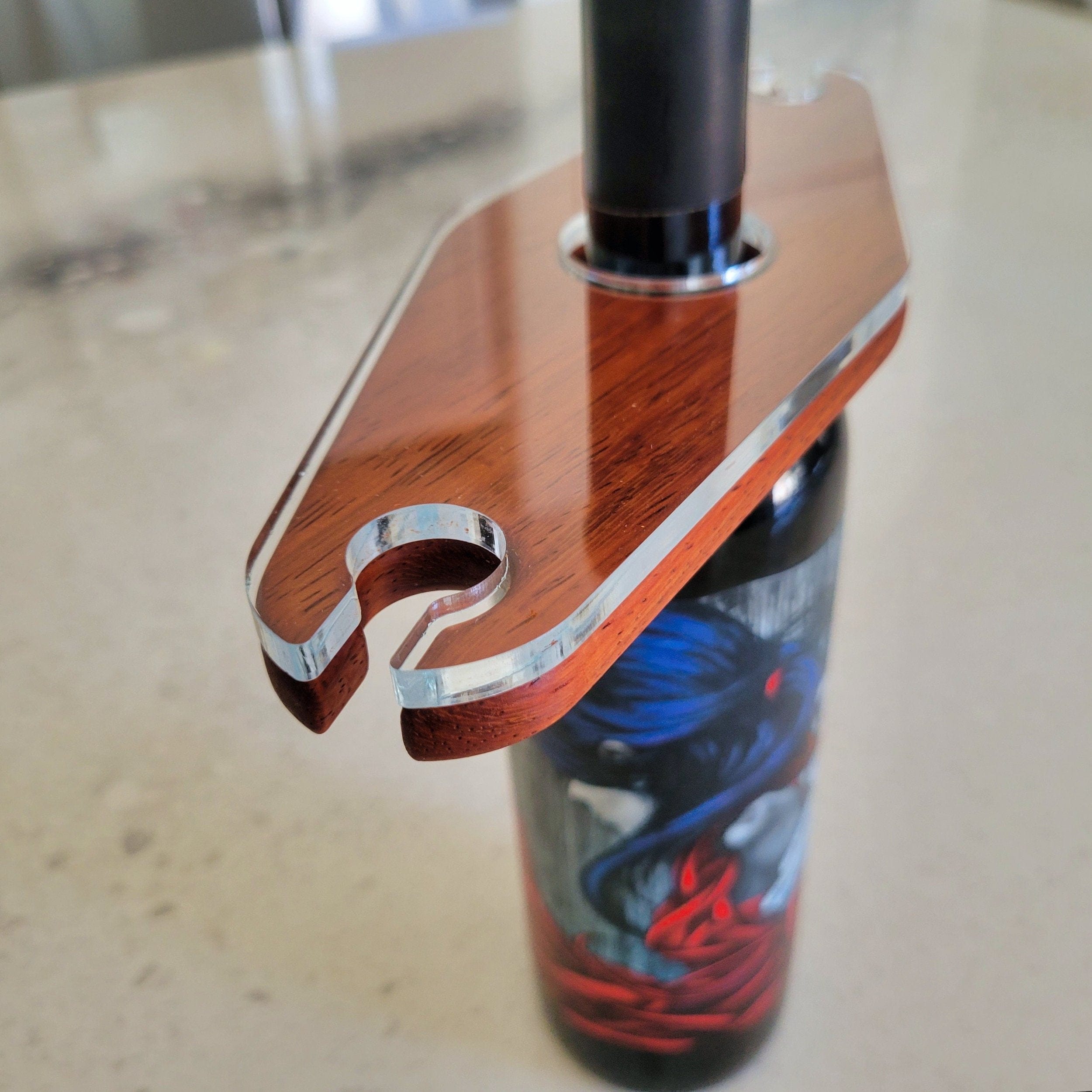 Wood Grain Junkie Compact Wine Caddy Acrylic Router Template