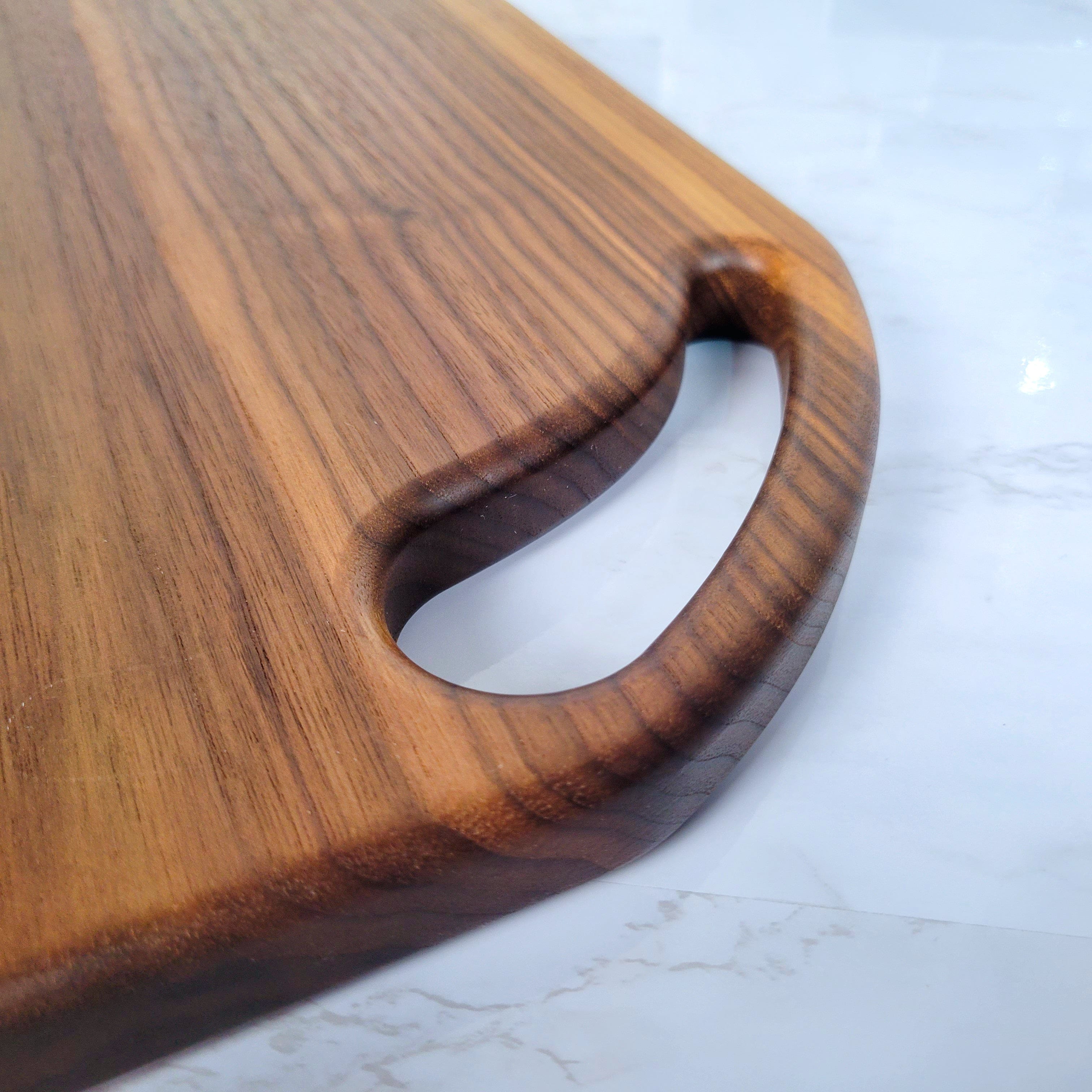 Wood Grain Junkie Curves Charcuterie Board Handle Acrylic Router Template