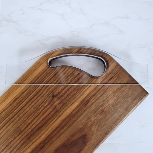 Wood Grain Junkie Curves Charcuterie Board Handle Acrylic Router Template