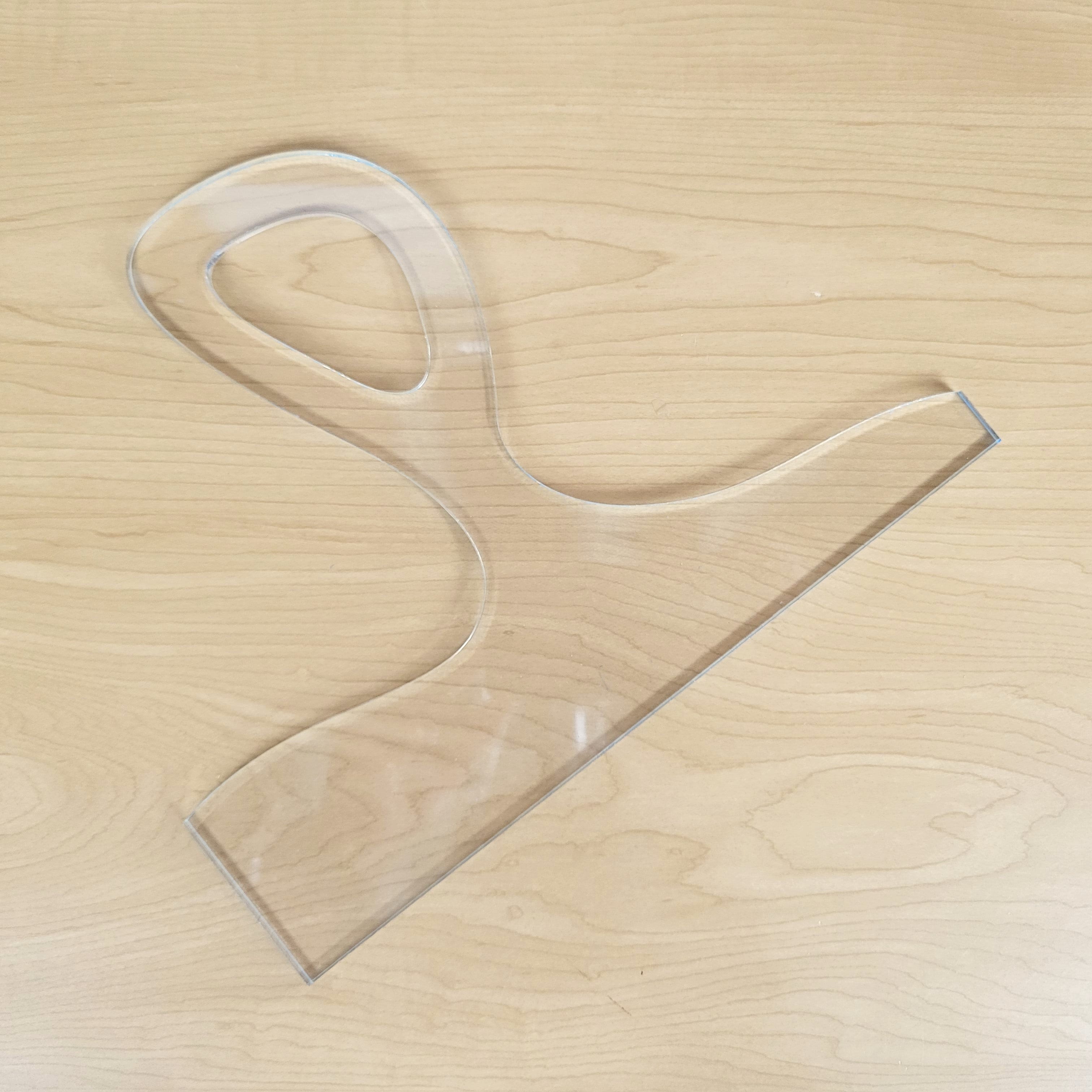 Wood Grain Junkie Curvy Charcuterie Board Handle Acrylic Router Template