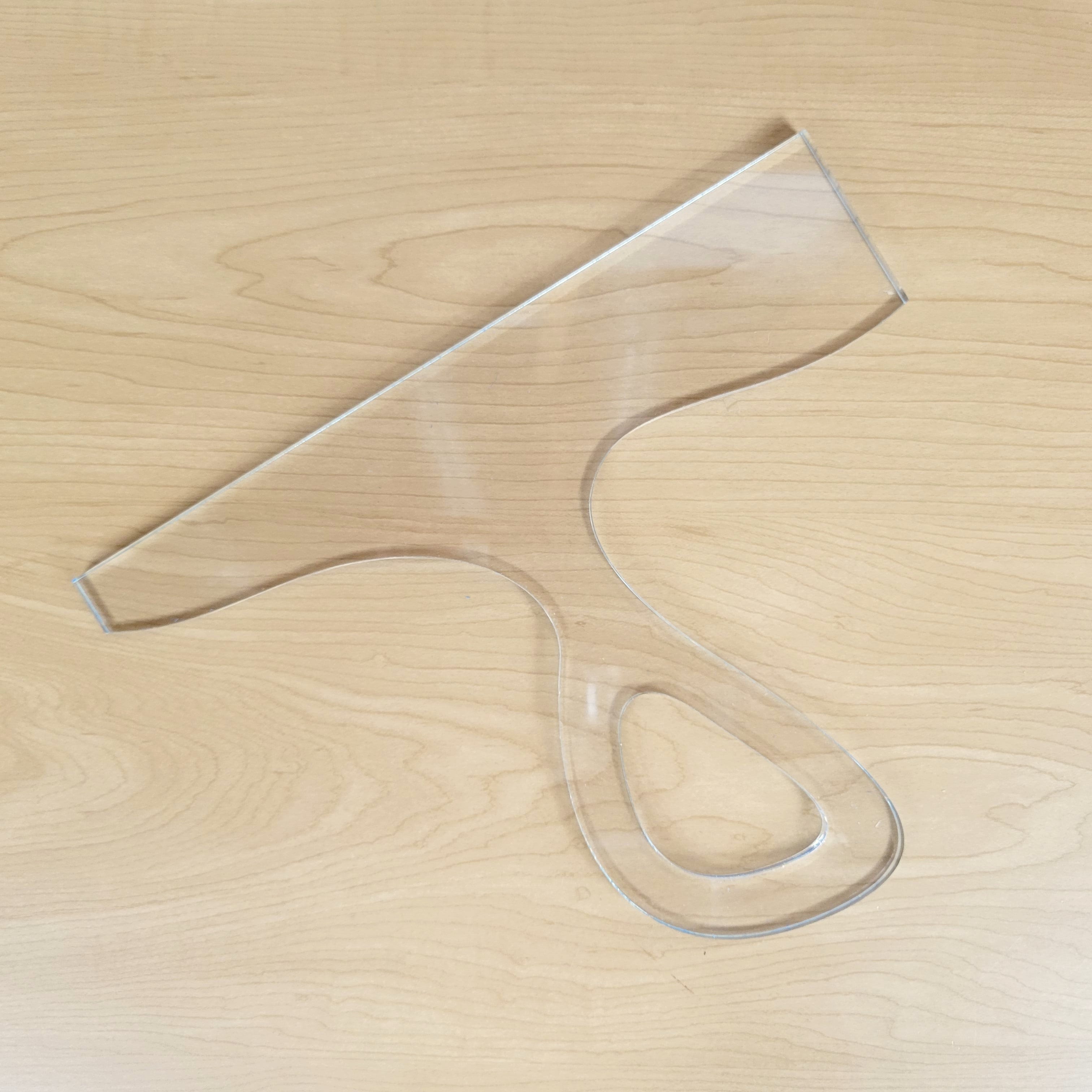 Wood Grain Junkie Curvy Charcuterie Board Handle Acrylic Router Template