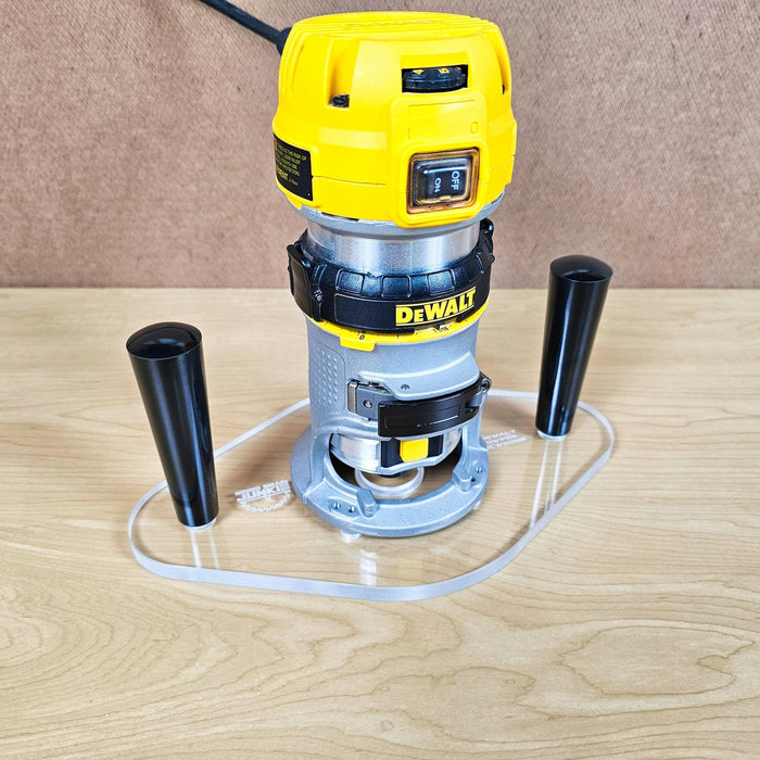 Wood Grain Junkie DeWalt (DWP611 / DCW600B) Dual Grip Router Base Plate