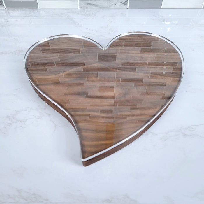 Wood Grain Junkie Heart Shape Cutting Board Acrylic Router Template