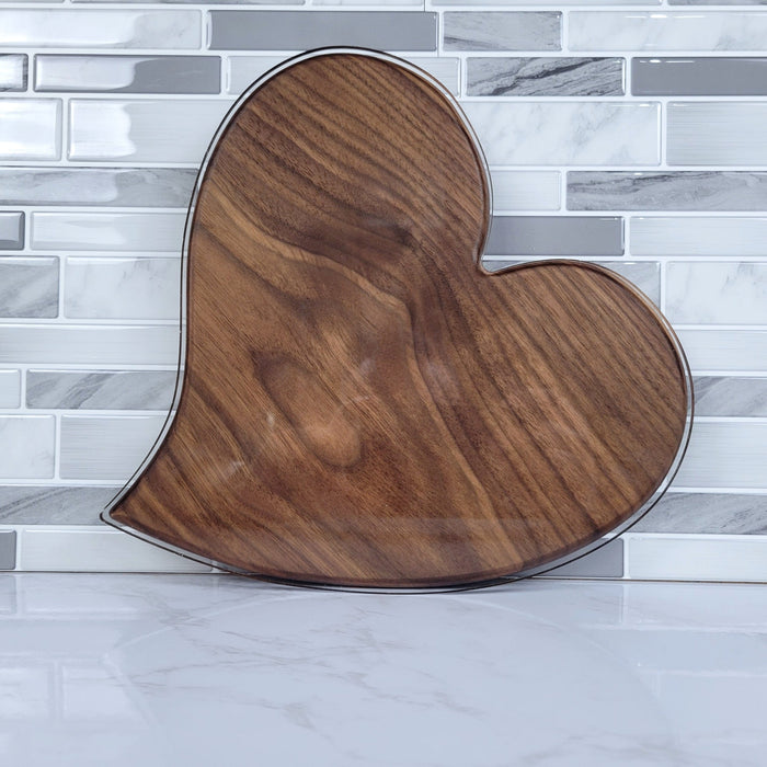 Wood Grain Junkie Heart Shape Cutting Board Acrylic Router Template