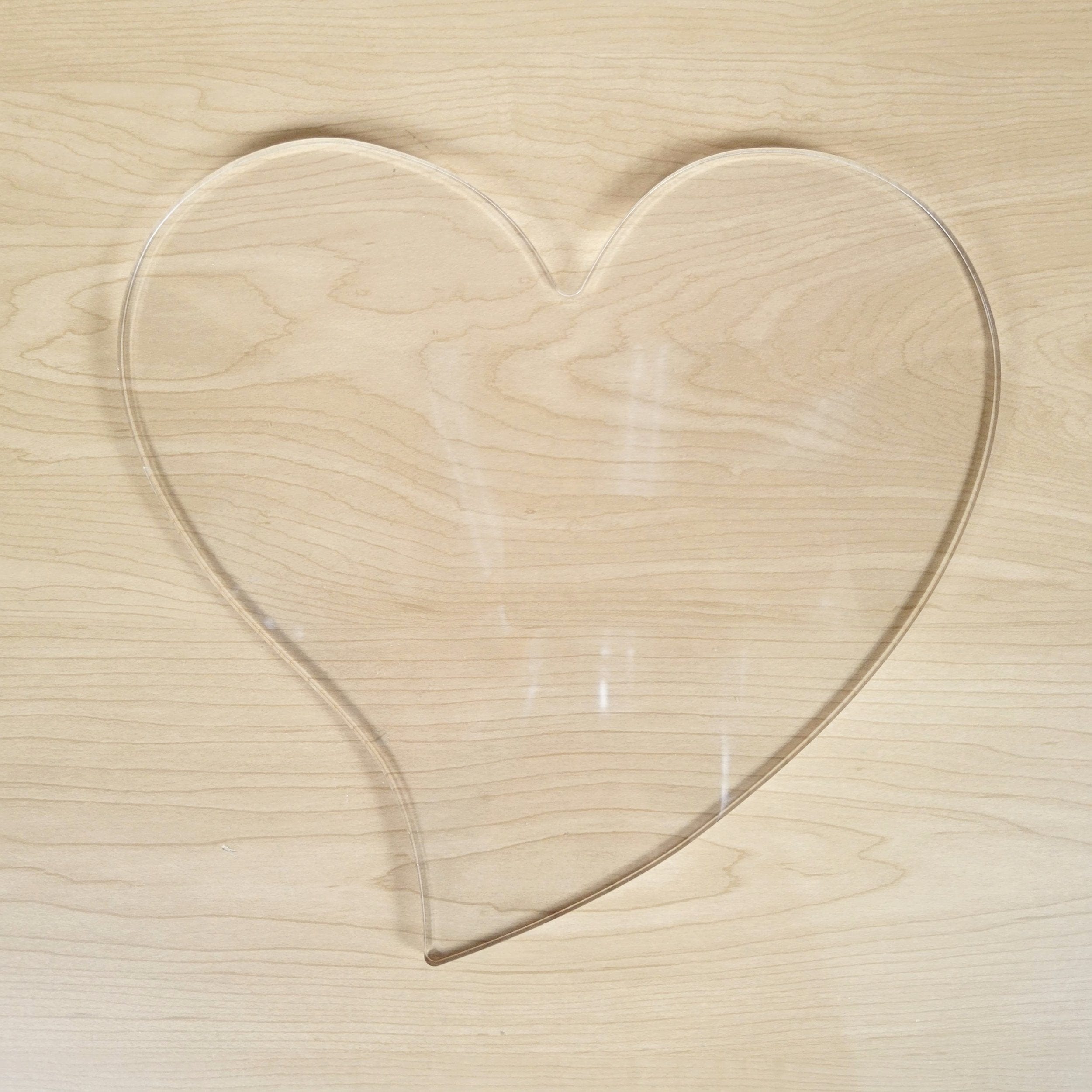 Wood Grain Junkie Heart Shape Cutting Board Acrylic Router Template