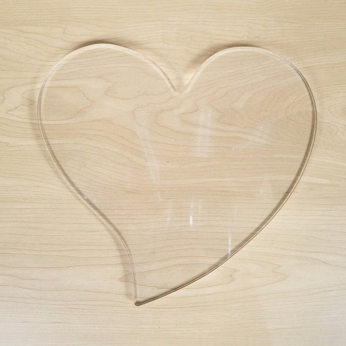 Wood Grain Junkie Heart Shape Cutting Board Acrylic Router Template
