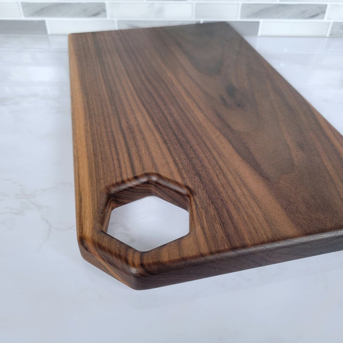 Wood Grain Junkie Honeycomb Cutting Board Corner Handle Acrylic Router Template