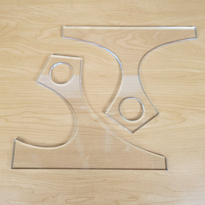 Wood Grain Junkie Kite Charcuterie Board Handle Acrylic Router Template