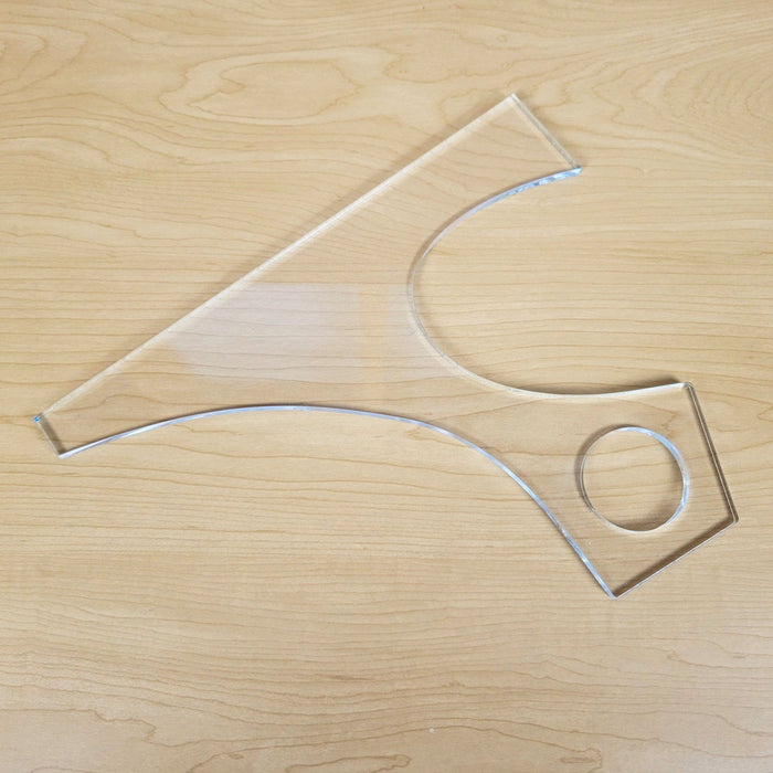 Wood Grain Junkie Kite Charcuterie Board Handle Acrylic Router Template