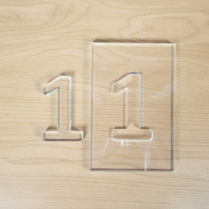 Wood Grain Junkie Letters and Numbers Epoxy/Resin Inlay Acrylic Router Template